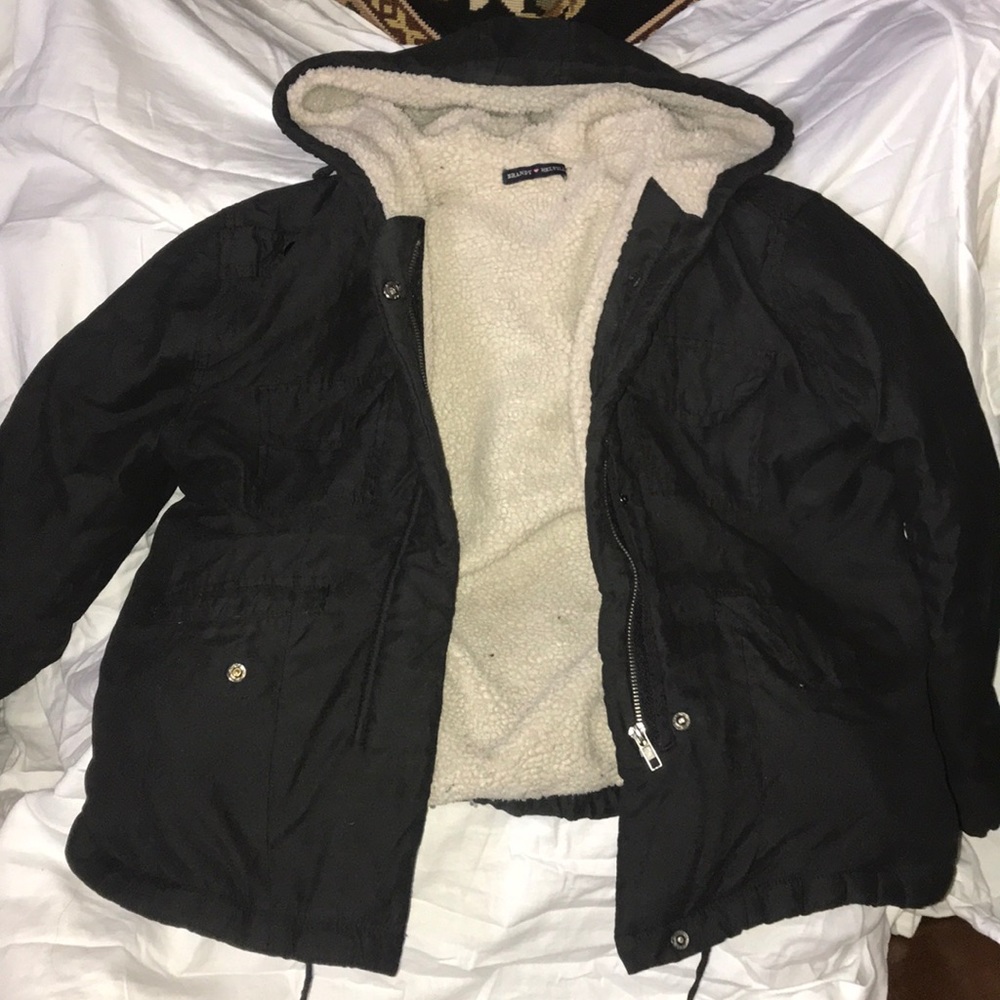 Sherpa lined black jacket